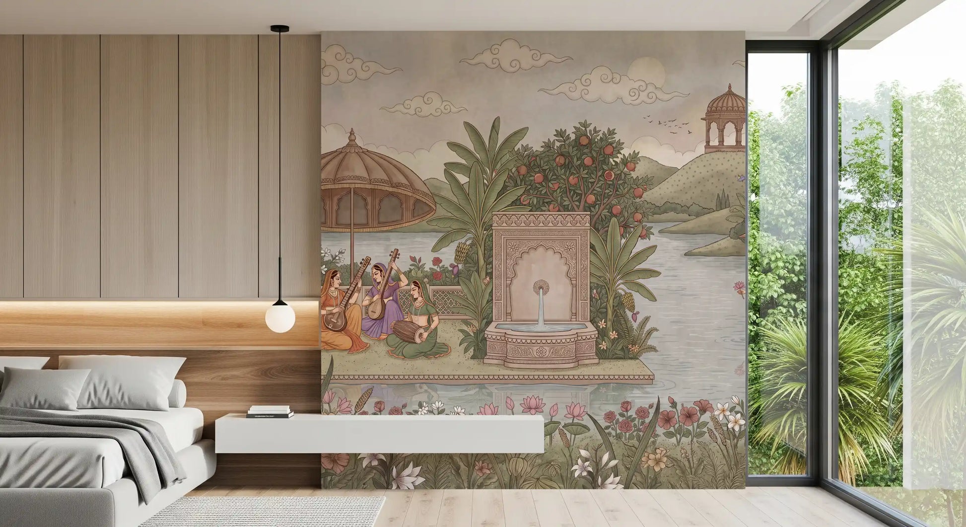 The Enchanted Garden of Raag Wall Mural - RJM08