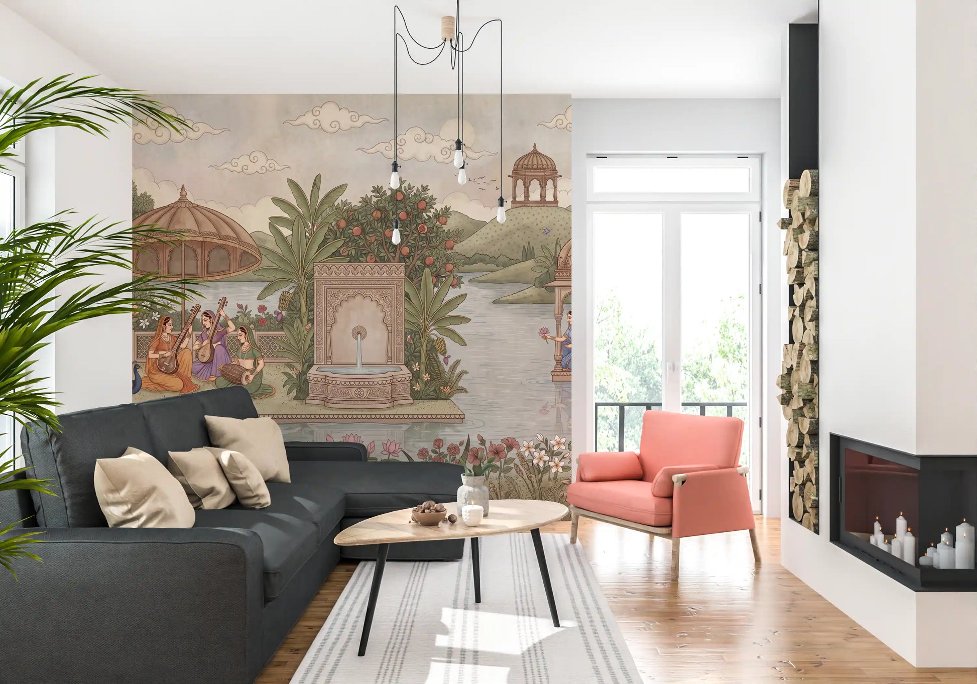The Enchanted Garden of Raag Wall Mural - RJM08