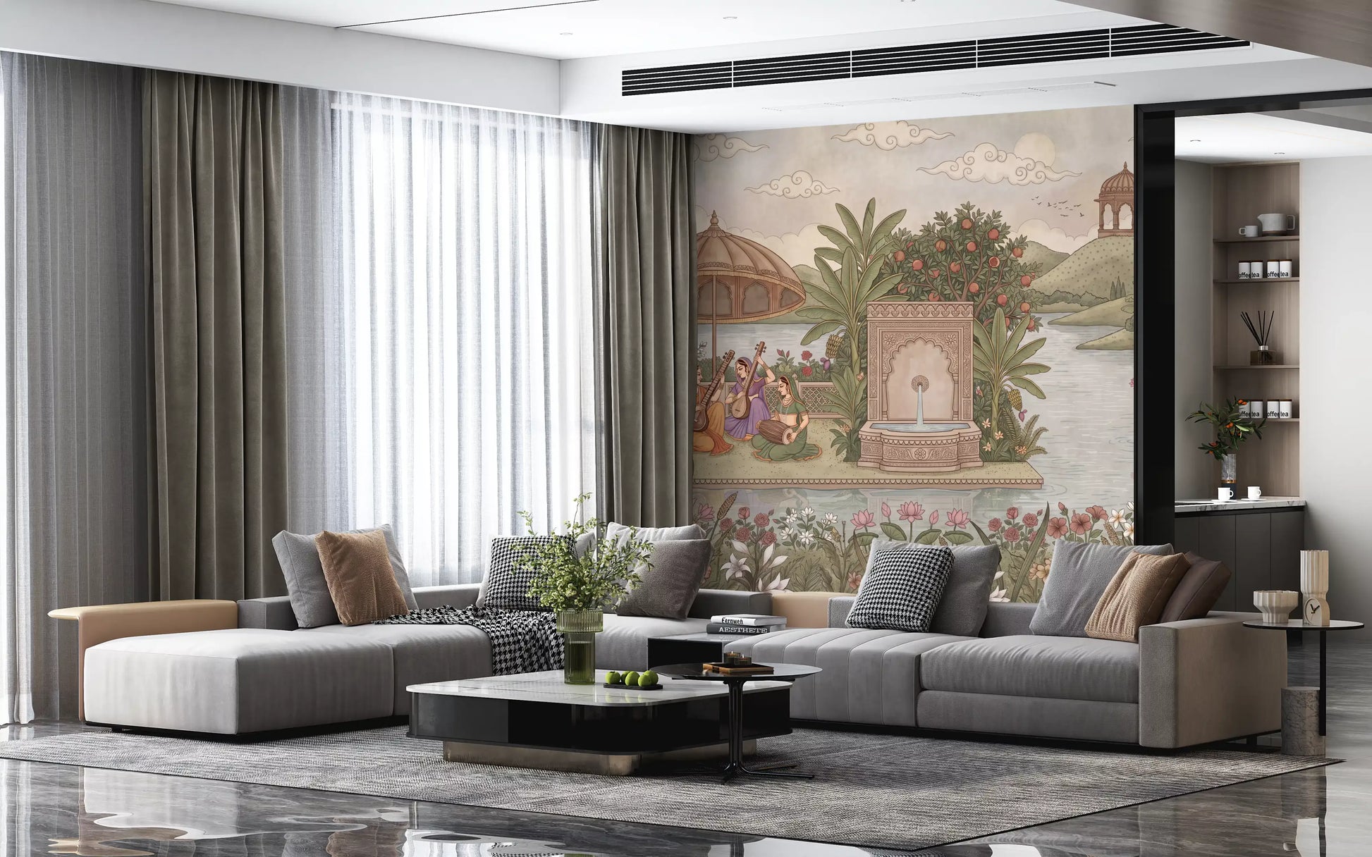 The Enchanted Garden of Raag Wall Mural - RJM08