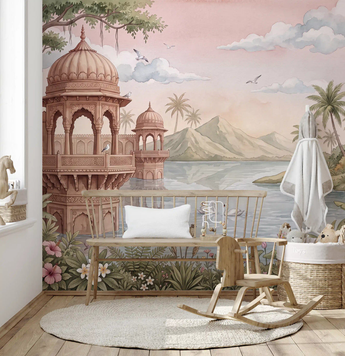 The Swan Lake Pavilion Wall Mural - RJM10