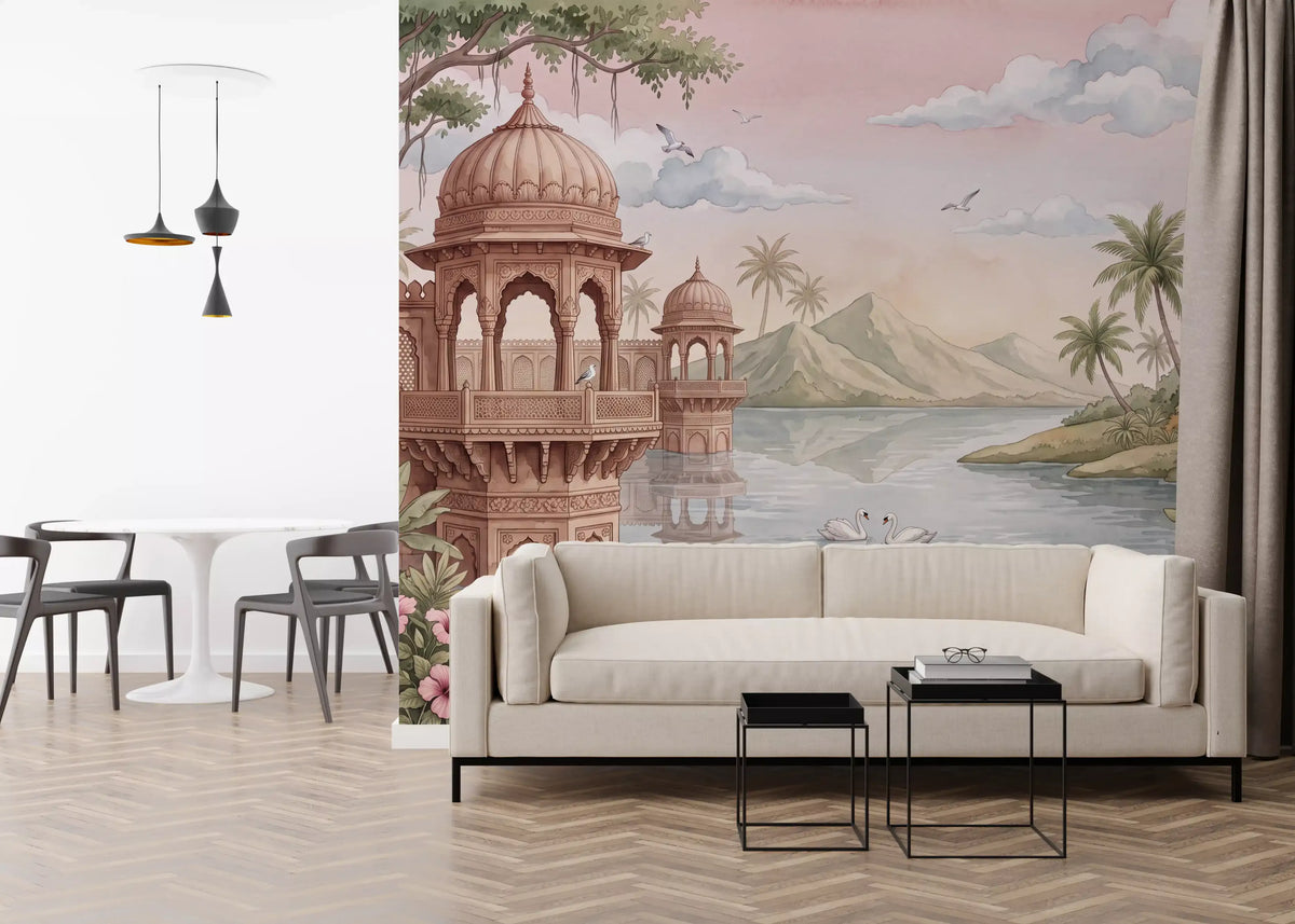 The Swan Lake Pavilion Wall Mural - RJM10