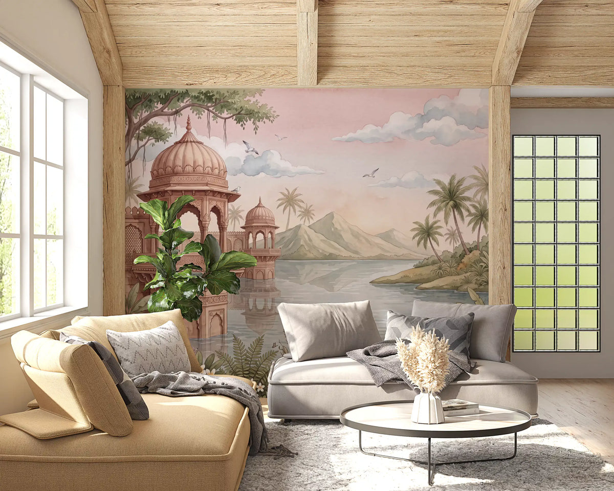 The Swan Lake Pavilion Wall Mural - RJM10
