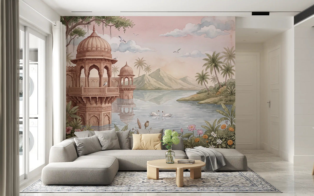 The Swan Lake Pavilion Wall Mural - RJM10