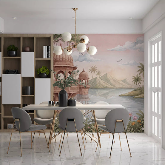 The Swan Lake Pavilion Wall Mural - RJM10