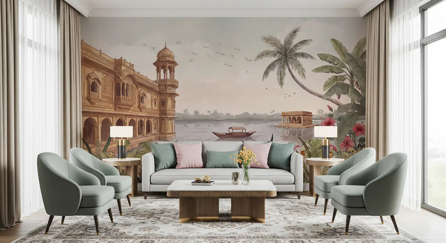 Jheel Mahal Wall Mural