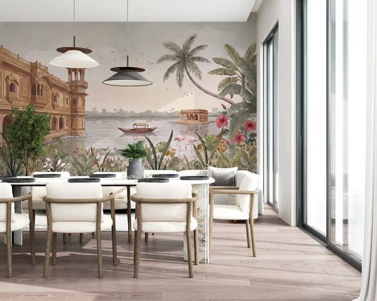 Jheel Mahal Wall Mural