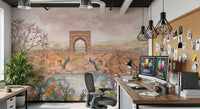 Stepwell Garden Wall Mural