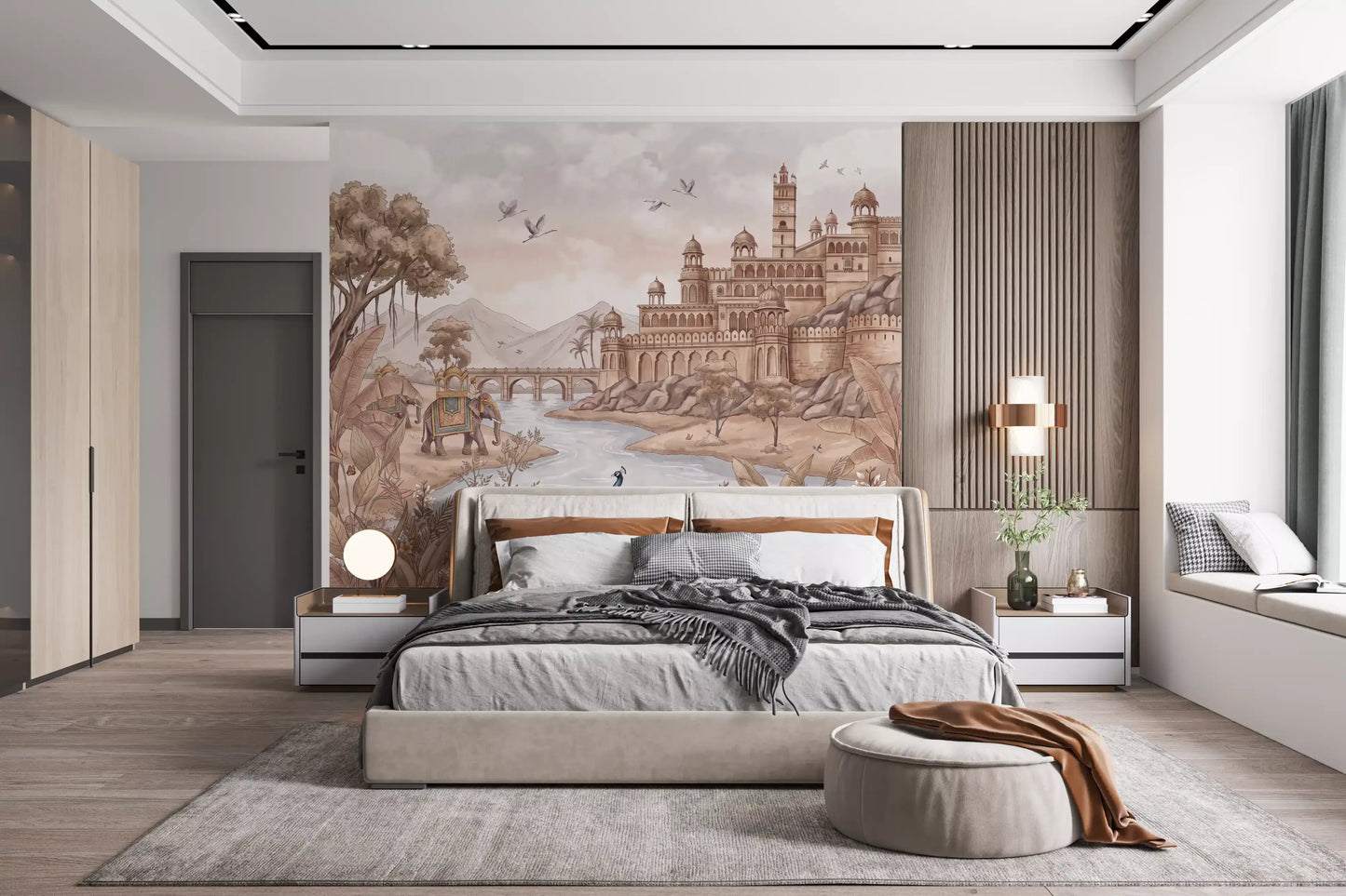 Rajputana River Palace Wall Mural