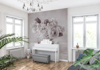 Muted Floral Still Life Study Wall Mural