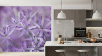 Violet Allium Macro Bloom Wall Mural