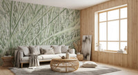 Minimalist Garden Blades Wall Mural