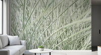 Minimalist Garden Blades Wall Mural