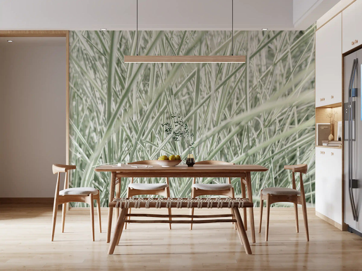 Minimalist Garden Blades Wall Mural