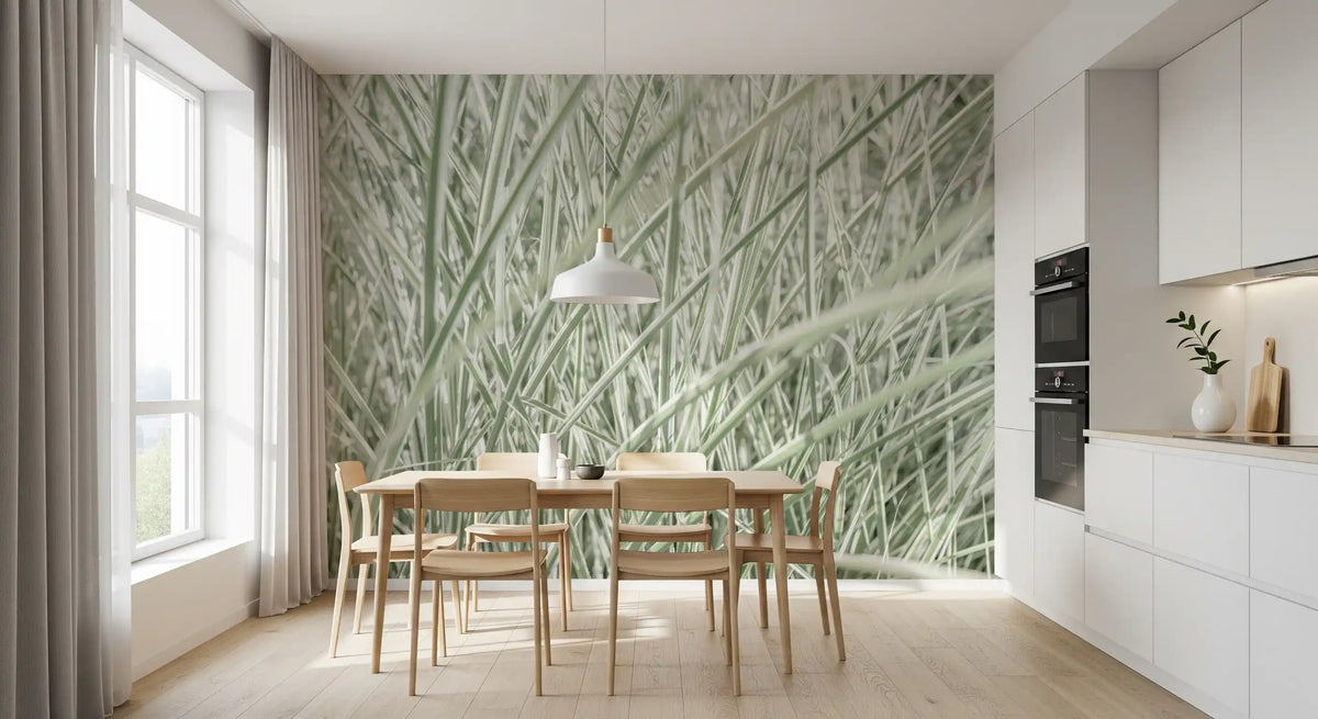 Minimalist Garden Blades Wall Mural