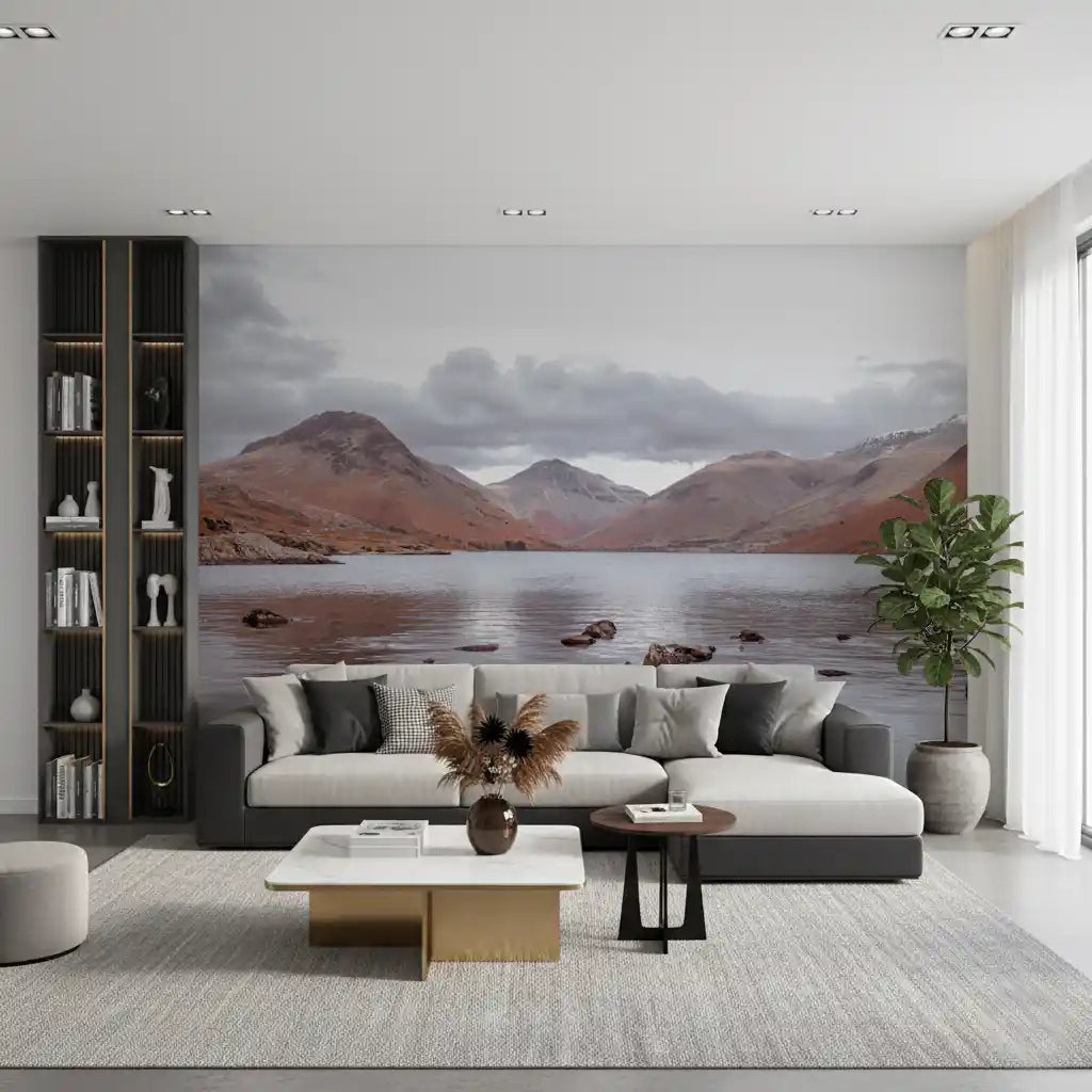 Rustic Highland Reflection Wall Mural