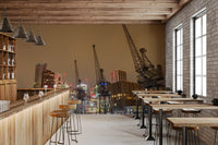 Evening Docklands Architecture Panorama Wall Mural