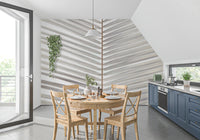 Symmetrical Frond Line Art Wall Mural