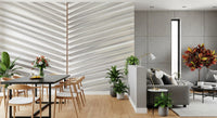 Symmetrical Frond Line Art Wall Mural