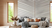 Symmetrical Frond Line Art Wall Mural