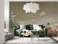 Muted Clouds Ethereal Horizon Wall Mural