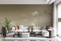 Muted Clouds Ethereal Horizon Wall Mural