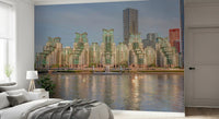 Modern Urban Glass Waterfront Wall Mural