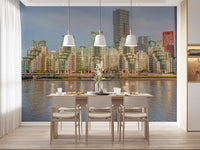 Modern Urban Glass Waterfront Wall Mural