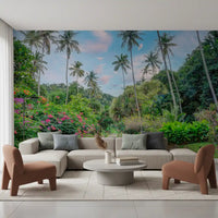 Sun-Drenched Garden Trail Wall Mural