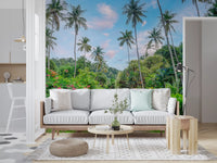 Sun-Drenched Garden Trail Wall Mural