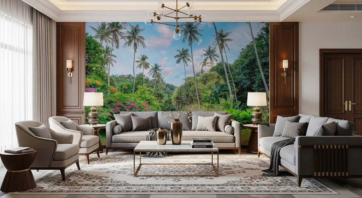 Sun-Drenched Garden Trail Wall Mural