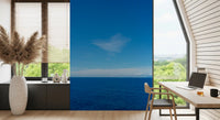 Minimalist Azure Sky and Sea View Wall Mural