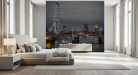 Riverside London Night Landmark Wall Mural