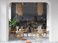 Riverside London Night Landmark Wall Mural