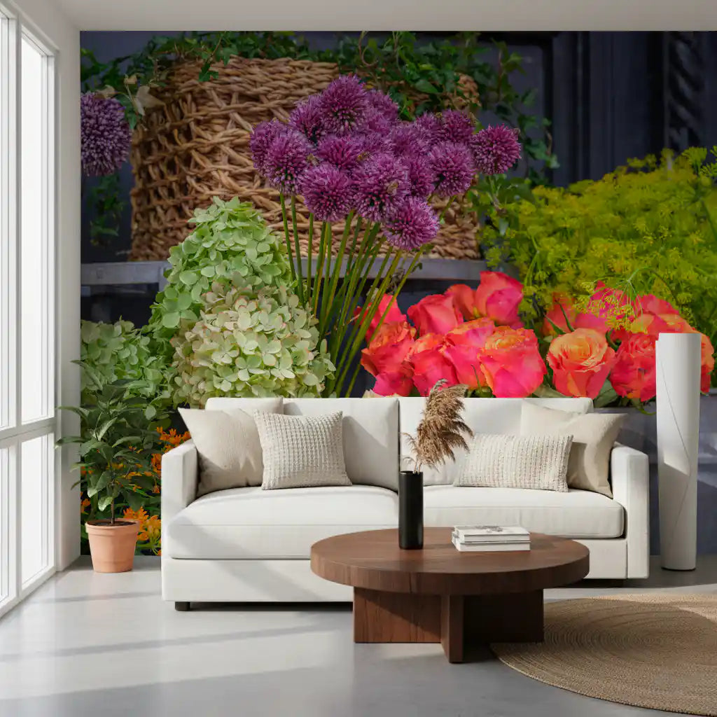 Seasonal Garden Bloom Collection Wall Mural