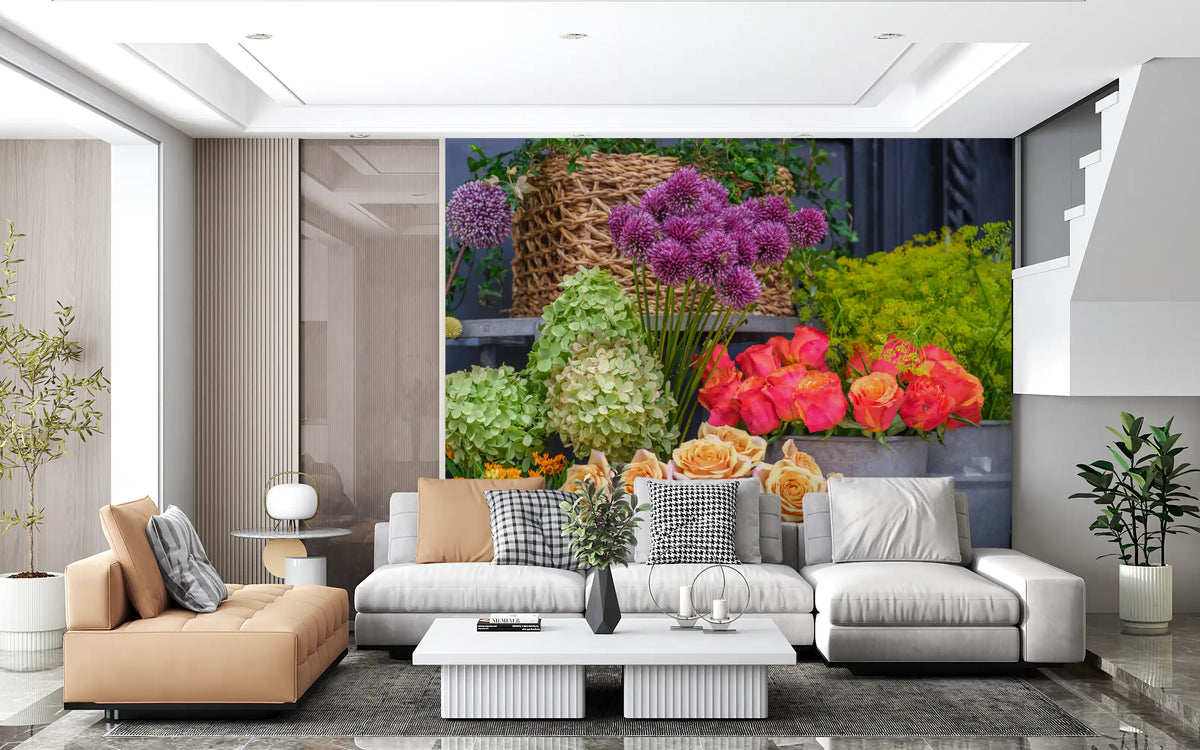 Seasonal Garden Bloom Collection Wall Mural