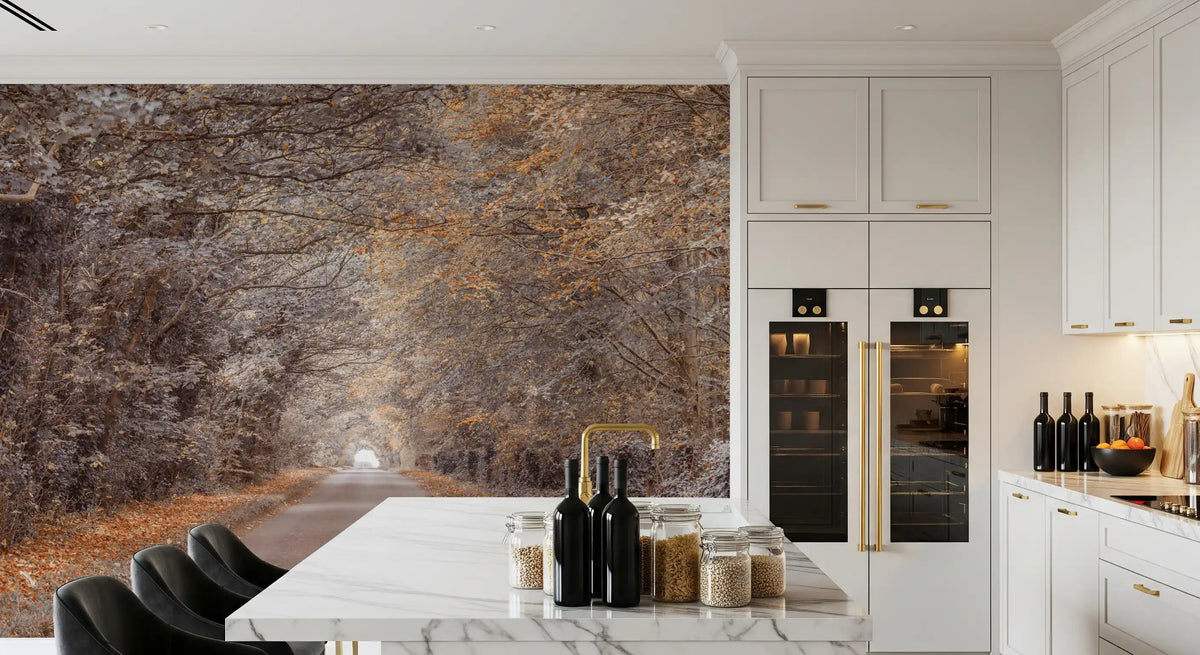 Rustic Country Road View Wall Mural