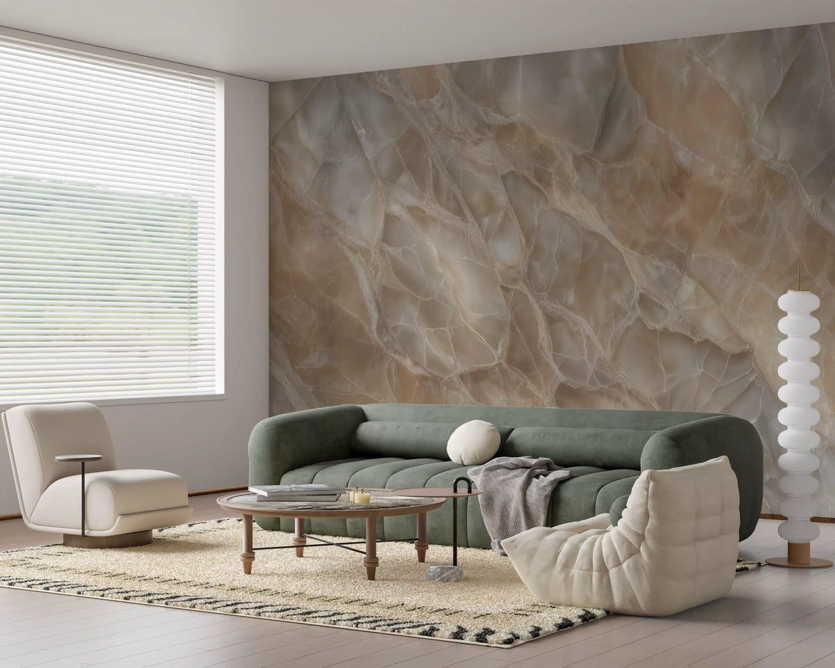 Natural Polished Stone Texture Wall Mural