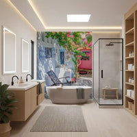 Mediterranean Courtyard Retreat Wall Mural