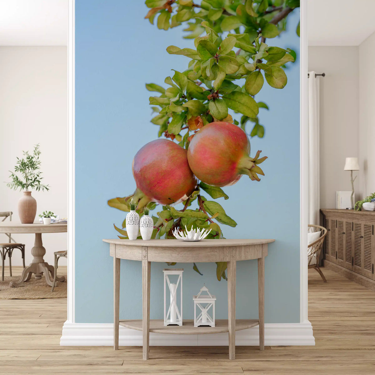 Sun-Ripened Pomegranate Harvest Wall Mural