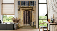 Aged Masonry and Timber Gate Wall Mural