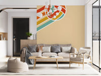 Retro Volleyball  Wall Mural