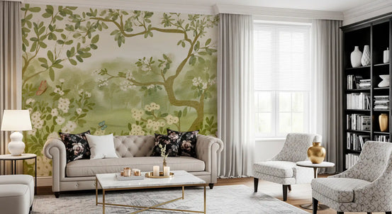 Dreamy Meadow Floral Mural Wall Mural
