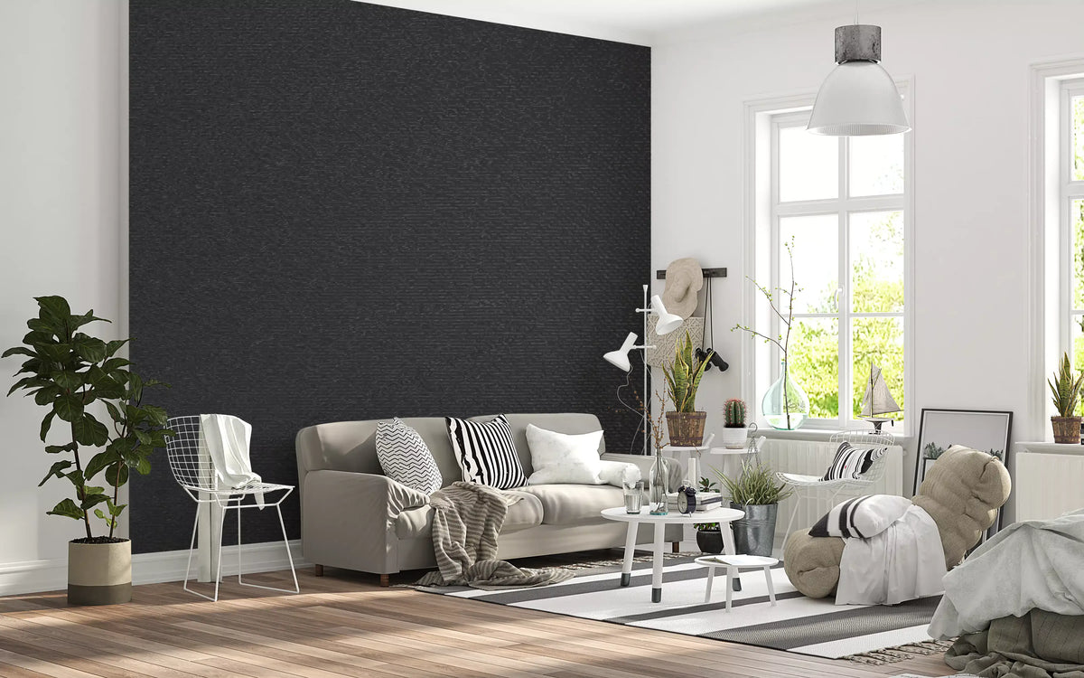 Dark Muted Graphite Texture Wall Mural