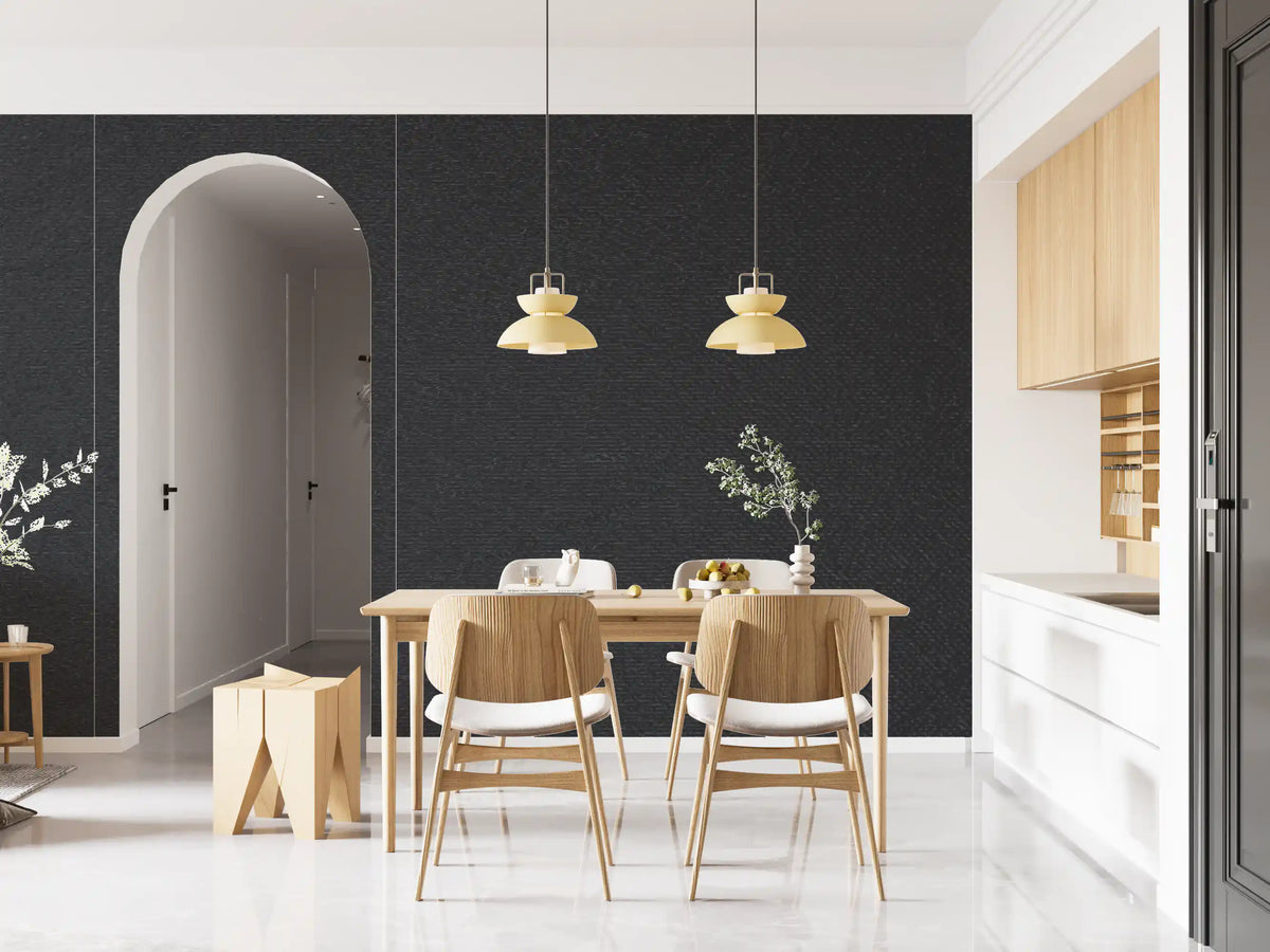 Dark Muted Graphite Texture Wall Mural