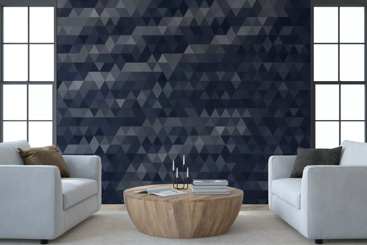 Slate Triangulated Abstract Texture Wall Mural