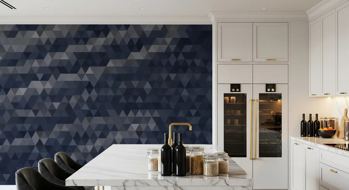 Slate Triangulated Abstract Texture Wall Mural