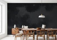 Charcoal Abstract Geometric Shards Wall Mural