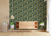 Directional Geometric Arrows in Earthy Tones Wallpaper⁠