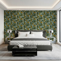 Directional Geometric Arrows in Earthy Tones Wallpaper⁠