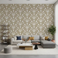 Minimalist Botanical Silhouette Sprigs Wallpaper⁠